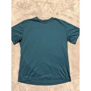 Nike Dri-FIT Shirt Mens XL Teal Blue Short Sleeve Athletic Performance Tee